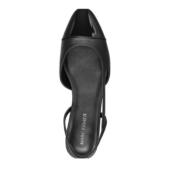 Marc Fisher Dela Closed Toe Sling Back Dress Flat Black Size 7 - Picture 5 of 13